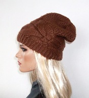 11431 CZAPKA DZIANINOWA MŁODZIEŻOWA DZIEWCZĘCA obwód głowy 50 - 54 cm