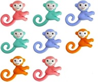 PREZENT UPOMINKI Dzieci Urodziny GUMKI Puzzle 3D MAŁPKI x8