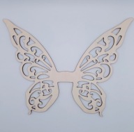 Skrzydła, skrzydełka, motyl, ażurowy, sklejka, dekoracja 15cm