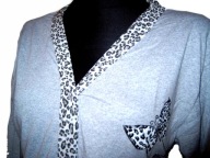 Piżama damska ROZPINANA 100% BAWEŁNA r. 4XL