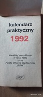 KALENDARZ 1992 - ŻDZIERAK - LISTKOWY.