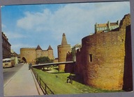 WARSZAWA mury i Barbakan 1974r. Autobus SAN L592