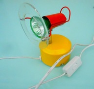 Lampka halogenowa z żarówką, kolorowa,uniwersalna