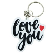 Brelok LOVE YOU na walentynki - idealny prezent walentynkowy - serce