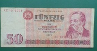 Banknot 50 Marek NRD 1971 seria AC