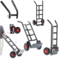 WÓZEK MŁYNARKA TRANSPORTOWY CZARNY CZERWONE KOŁA 200KG RĘCZNY MOCNY