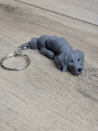 Breloczek Weimaraner 3d - Seria Psów Brelok Druk3d fidget Keychain