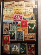 Zestaw etykiet zagranicznych 25 szt,