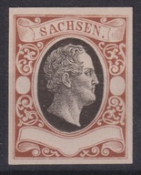 1851 Saksonia esej Mi 3-6 bez podanej wartości znaczka BARDZO RZADKIE!!