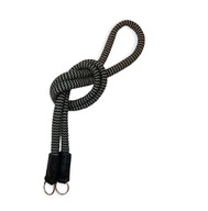 Pasek do aparatu bawełna czarno-szary analogowy