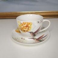 Filiżanka ze spodkiem koliber | Waterside Fine China | 300 ml