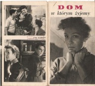 DOM W KTÓRYM ŻYJEMY -film radziecki -program kinowy -lata 50-te