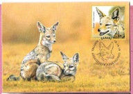 Estonia 2018, MC FDC las, ssaki psowate, szakal złocisty