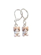 Kolczyki ręcznie wykonane hand made kot kotek