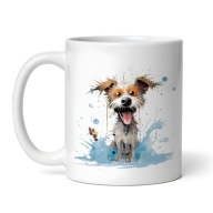 Kubek z psem, wesoły pies 330ml