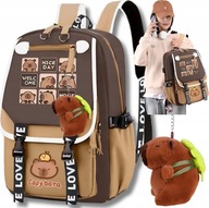 PLECAK KAPIBARA SZKOLNY TORNISTER MASKOTKA DO SZKOŁY DLA DZIECI K2 CAPIBARA