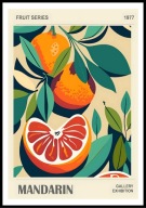 A2 PLAKAT DO KUCHNI JADALNI RESTAURACJI OWOCE MANDARYNKI CYTRUSY