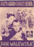 PANI WALEWSKA -wyk. GRETA GARBO - film -program kinowy -lata 30-te