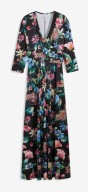 36/38 BPC DŁUGA SUKIENKA Z KWIATOWYM NADRUKIEM