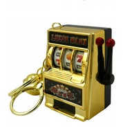 BRELOK AUTOMAT DO GRY BRELOCZEK DO KLUCZY KASYNO Z RUCHOMĄ RĄCZKĄ LOSUJĄCĄ