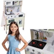 KUCHNIA DREWNIANA DLA DZIECI 24 ELEMENTY LUPILU