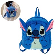 Plecak Szkolny Dziecięcy Niebieski Stitch Plusz Miękki dla Dziecka Disney