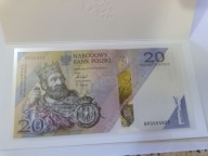 20 zł 2025 r. Tysiąclecie Koronacji banknot kolekcjonerski + etui + folder