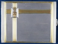 Papierośnica z herbem Sulima, Art Deco lata 30 XX w. Warszawa