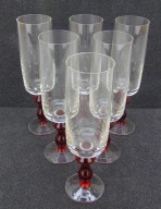 Kieliszki proj. S. Sadowski - Huta Sudety - zestaw 6 szt.