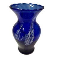 Wazon kolor kobaltowy Huta Laura
