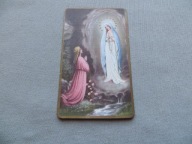 KŁAJ MATKA BOŻA Z LOURDES OBJAWIENIE 1933 PRYMICJA ŚWIĘTY OBRAZEK przedw.