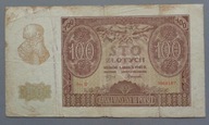 100 złotych z 1940 roku seria D , PIĘKNE , GENERALNA GUBERNIA