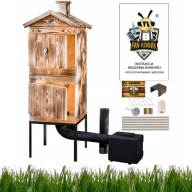 WĘDZARNIA DREWNIANA BARDZO DUŻA PALENISKO ZESTAW GRATISÓW DODATKOWO