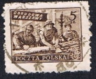 1950 Polska fi 513 - Wydanie na odbudowę Warszawy