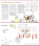 Anglia 2012 FDC +INFO Bucks, ark. sztuka, literatura, Roald Dahl