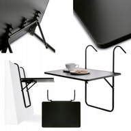 SKŁADANY STOLIK NA BALKON stół półka wisząca NA BALUSTRADĘ balkonową TARAS