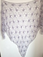 CHUSTA LILA MGIEŁKA DUŻA