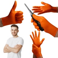 RĘKAWICZKI NITRYLOWE ROBOCZE MOCNE OGRODOWE JEDNORAZOWE L 50 SZT