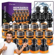 NOWY ZESTAW 20 ZŁĄCZEK OGRODOWYCH SZYBKOZŁĄCZKI KRANU 1/2 3/4 SPJ TRADE