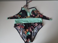 Śliczny markowy komplet bikini Freya Bamboo 9463 góra 70D dół L