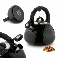 CZAJNIK na GAZ INDUKCJA Czarny z Gwizdkiem Konighoffer Malcolm 2,5 l