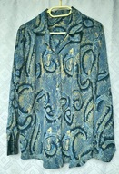 BLUZKA DAMSKA GRANAROWO-NIEBIESKIE WZORY 44-46-48