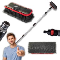 SZCZOTKA DO MYCIA PANELI FOTOWOLTAICZNYCH TELESKOPOWA DO DACHÓW DŁUGA 4,9m