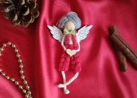 Aniołek handmade makrama
