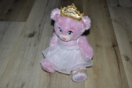 pluszak maskotka różowa księżniczka kotka Kopciuszek Build-a-Bear świeci