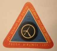 LOT - XXX lecie 1929 - 1959, POLISH AIRLINES "LOT" - CIEKAWA, STARA, ULOTKA