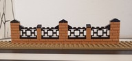LEGO Ogrodzenie 4 przęsła (wersja 2) kolor Nugatowy