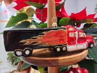 BOMBKA Ciężarówka TIR szklany czarny dla dziecka kierowcy auto