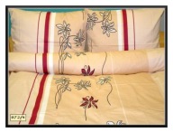 Pościel kora lux 160x200 + 2x70x80 guzik K pnącza kawowe b-x