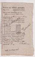Rewers na Oddane Pieniądze , 1822